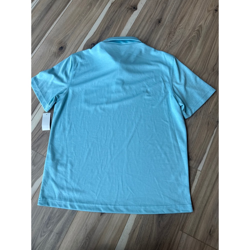 IZOD Saltwater Relaxed Classics Beach Ready Polo Shirt Mens Medium Blue - Picture 7 of 7